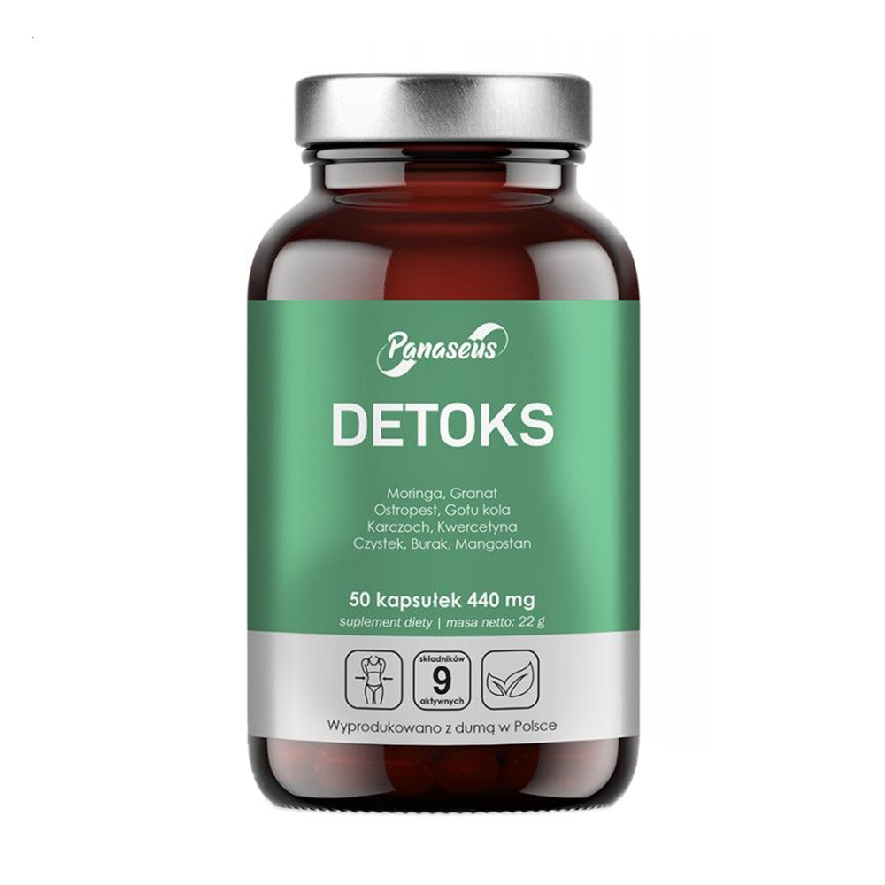 Детокс Panaseus Detox 440 мг, 50 капсул